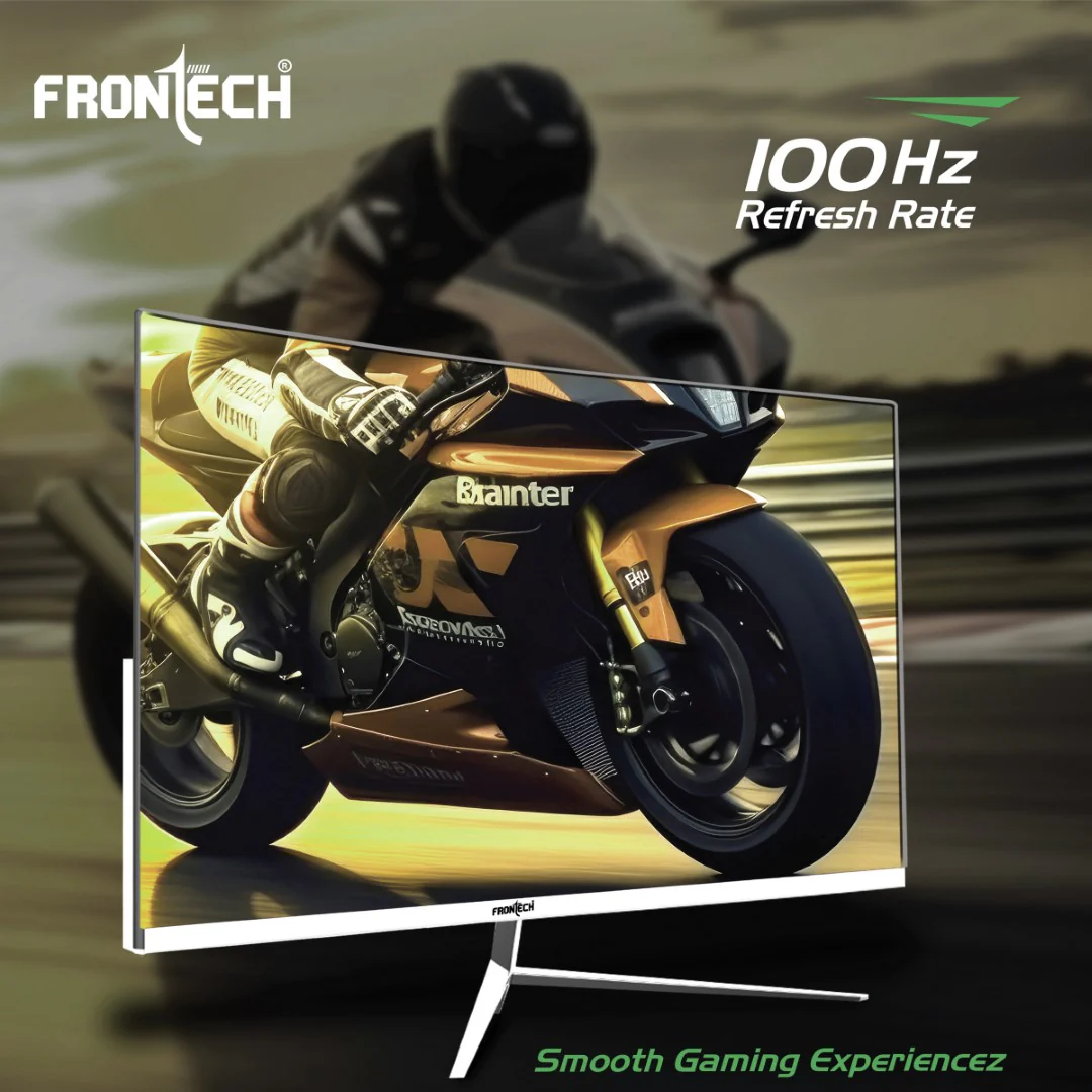 Frontech 24" Ultima Curved LED Monitor | 100Hz, 1920x1080, Built-in Speaker (MON-0088) - Image 3