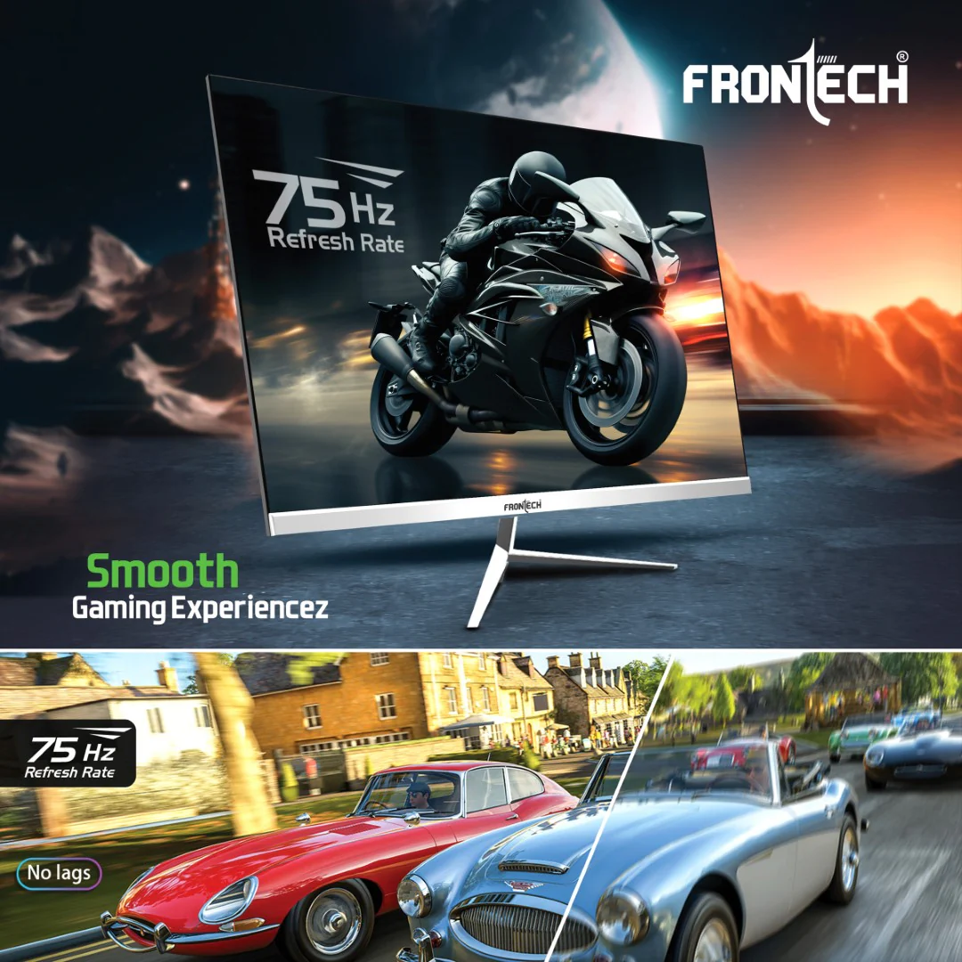 Frontech 27 inch LED Monitor | 100Hz | 1920x1080 | Wall Mountable | HDMI & VGA | 8ms Response Time | Built-in Speakers | Ultima Series | 3 Years Warranty - Image 4
