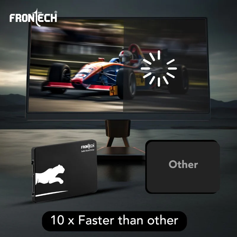 Frontech 512GB 2.5” SATA SSD | Up to 500/460 MBps Ultra Fast Solid State Drive | Fast Startups & Quick File Transfer | Easy Install | Silent, Ultra-Lightweight | Low Power Consumption | Cool Working | 10x Faster Performance | SSD-0049 - Image 6