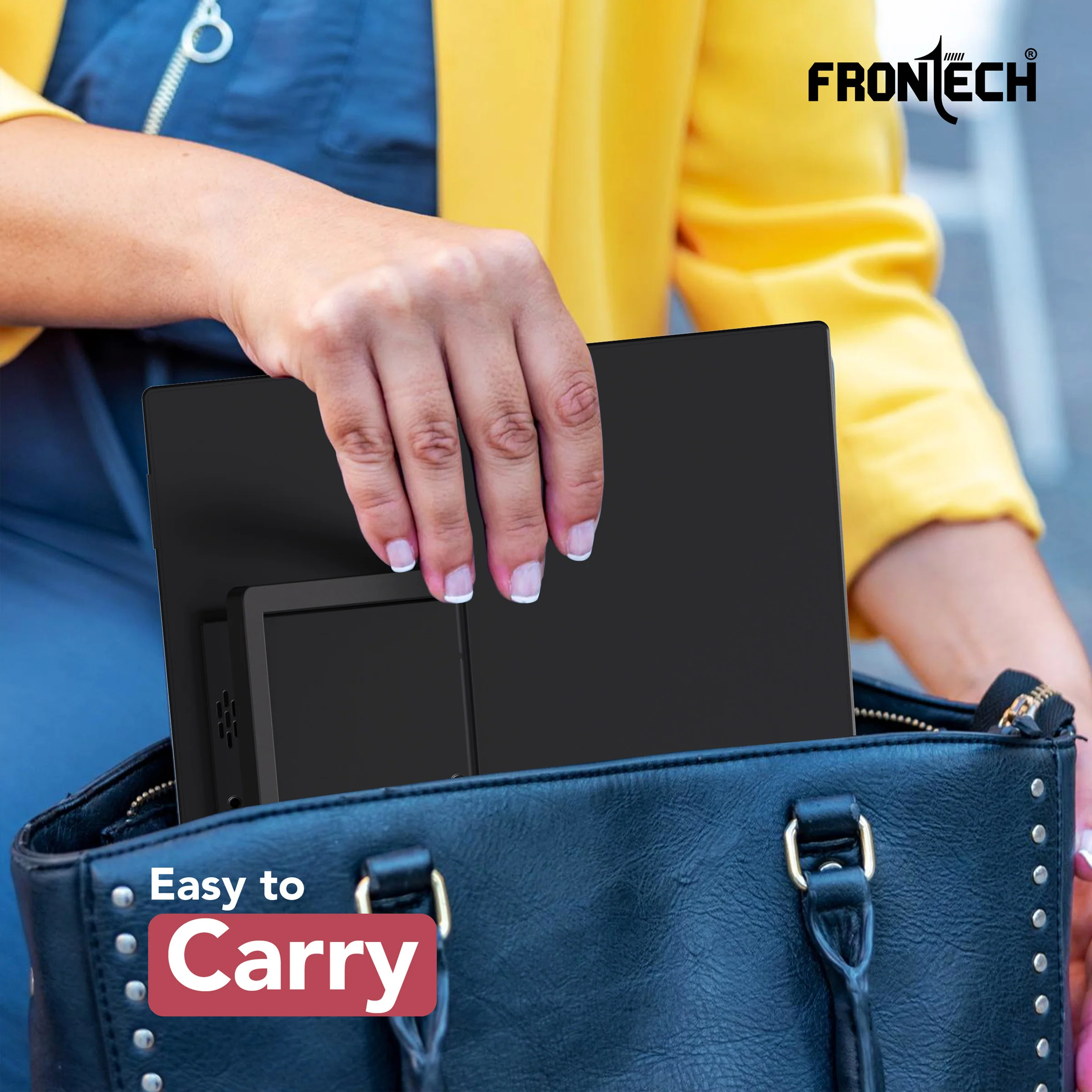 Frontech 15.6 inch Portable LED Monitor | 60Hz | 1920x1080 | Mini HDMI, USB-C & Headphone Jack | Built-in Speakers | IPS Panel | 1 Year Warranty - Image 5
