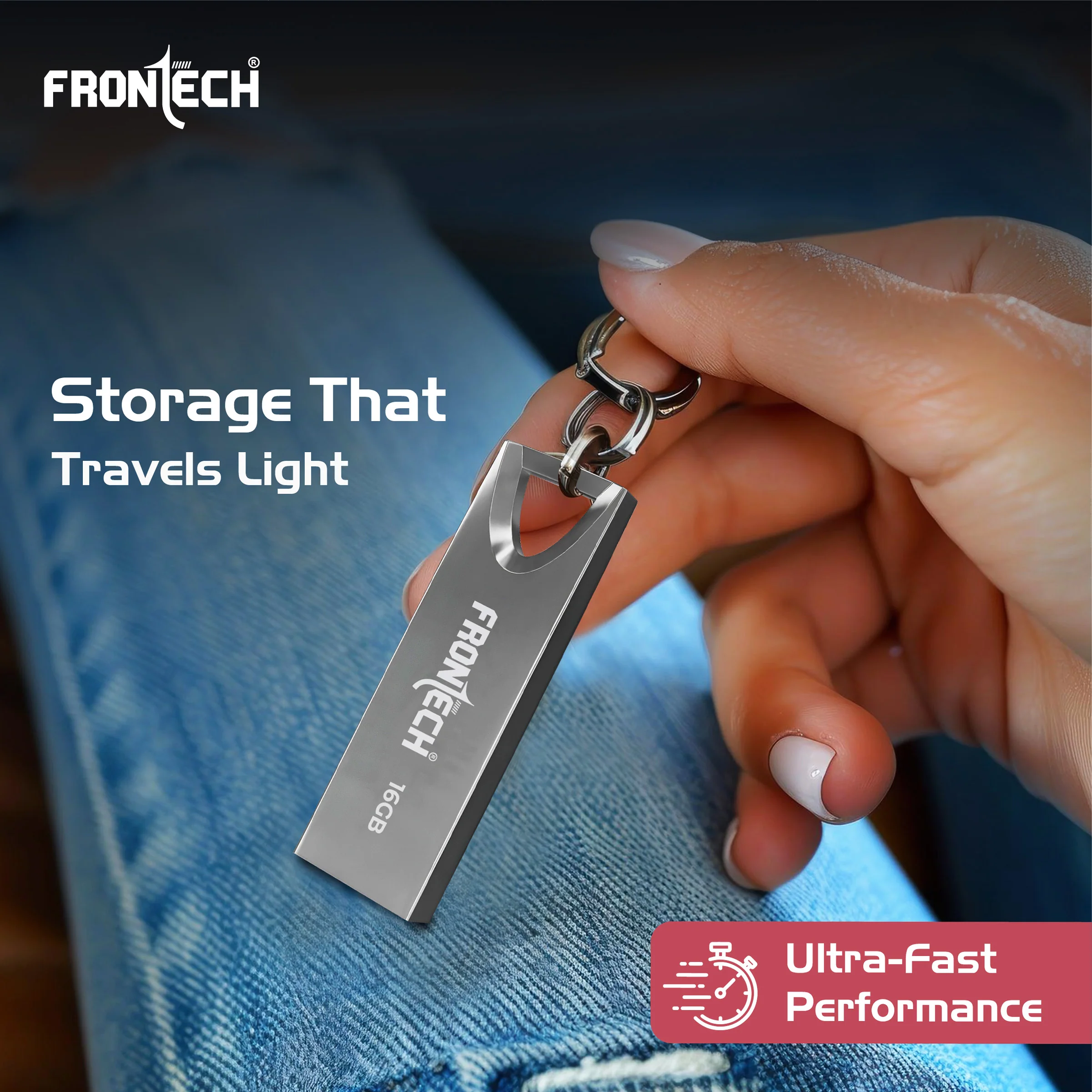 Frontech 16 GB USB 2.0 Flash Drive | 480 Mbps | High Speed | Wide Compatibility | Slim & Portable |3 Years Limited Warranty (PND-0002) - Image 6