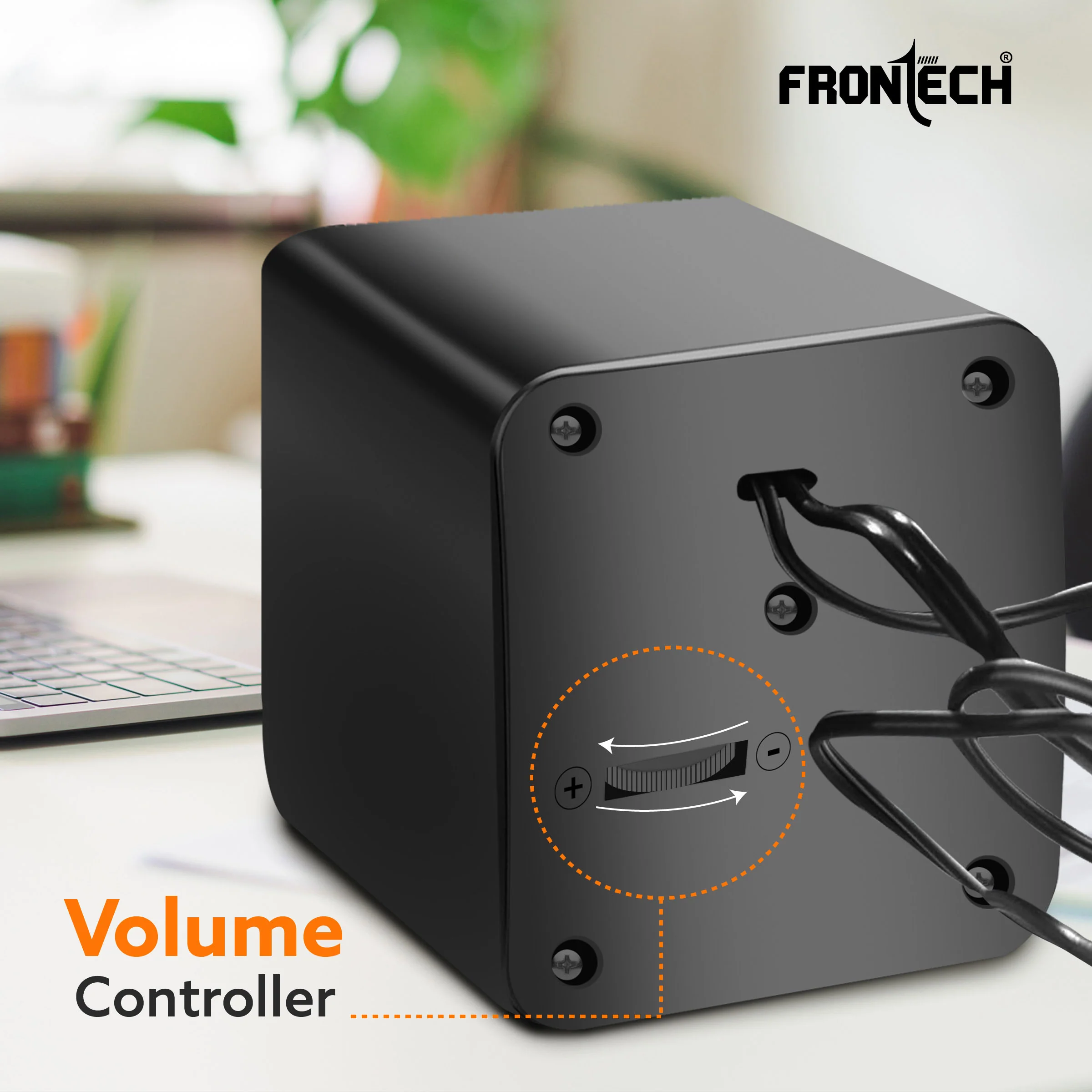 Frontech 2.0 Multimedia Speakers | 8W Output | RGB Lighting | USB-Powered | 3.5mm AUX | 1-Year Warranty (SPK-0015) - Image 7