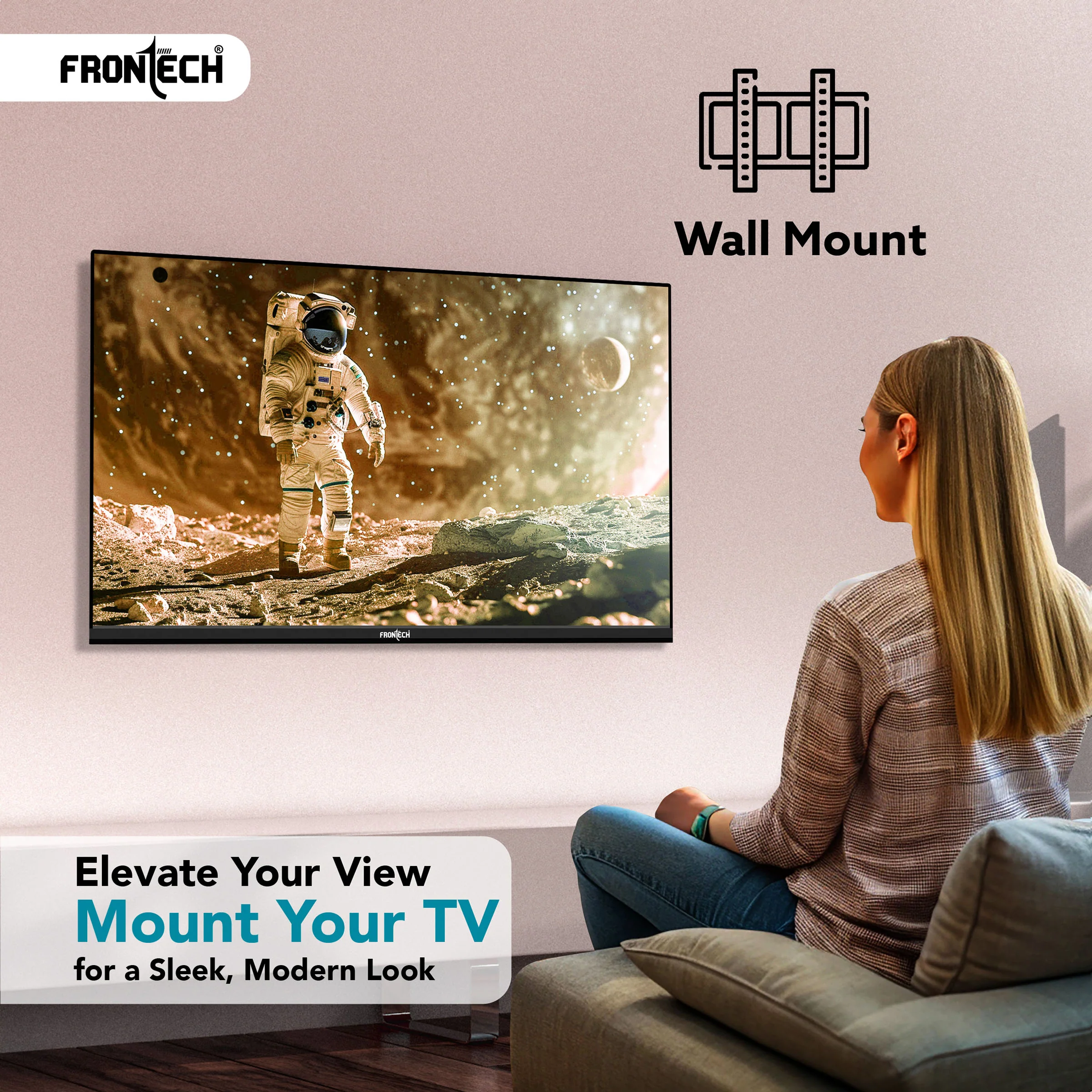 Frontech 32-inch Smart TV: HD, Dynamic Sound, WiFi, Ultra Slim, 512GB/4GB Memory, IR Remote, and Major OTT Access. (No Installation) - Image 5
