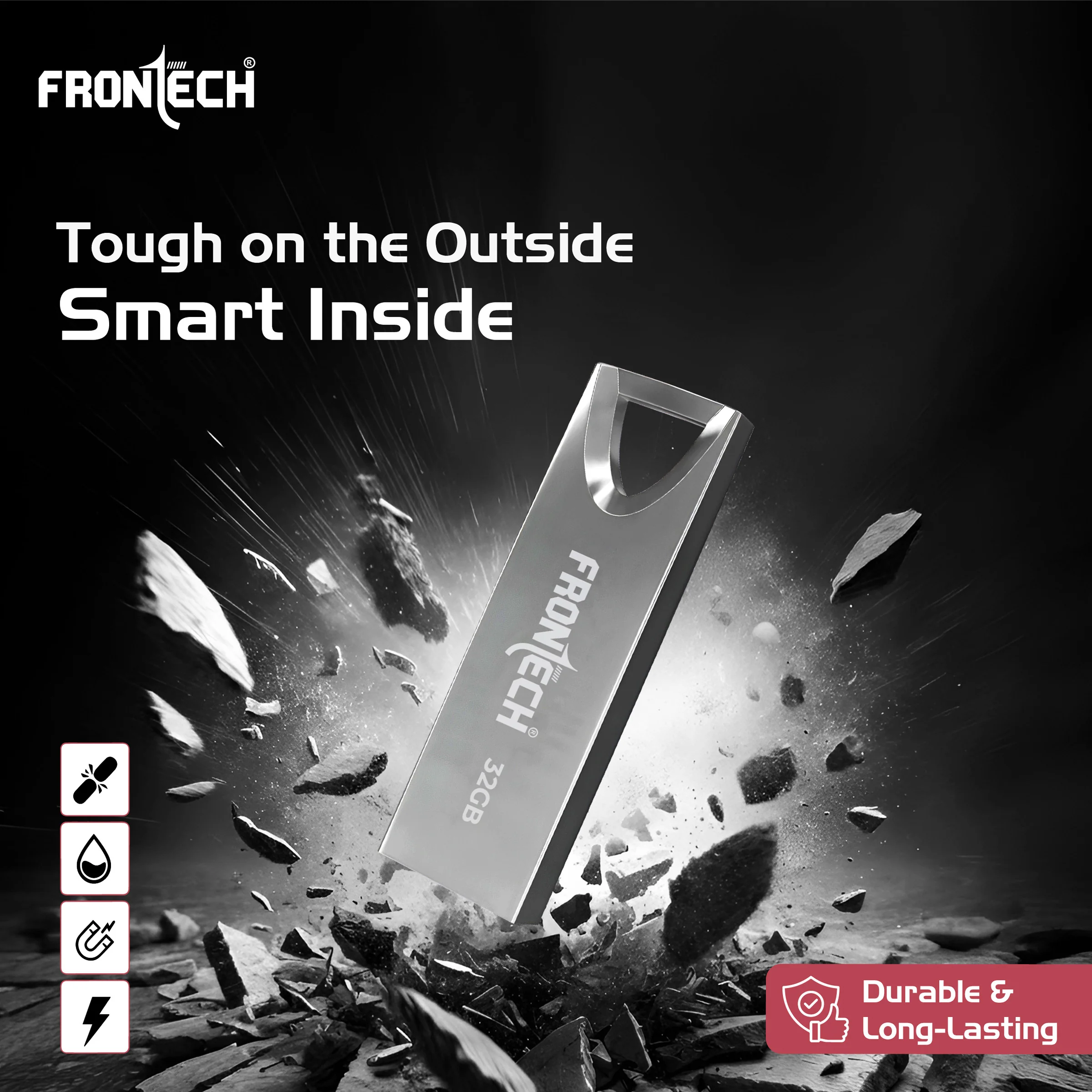 Frontech 32GB USB 2.0 Flash Drive | 480 Mbps | High Speed | Wide Compatibility | Slim & Portable | Ultra fast performance |3 Years Limited Warranty (PND-0003) - Image 5