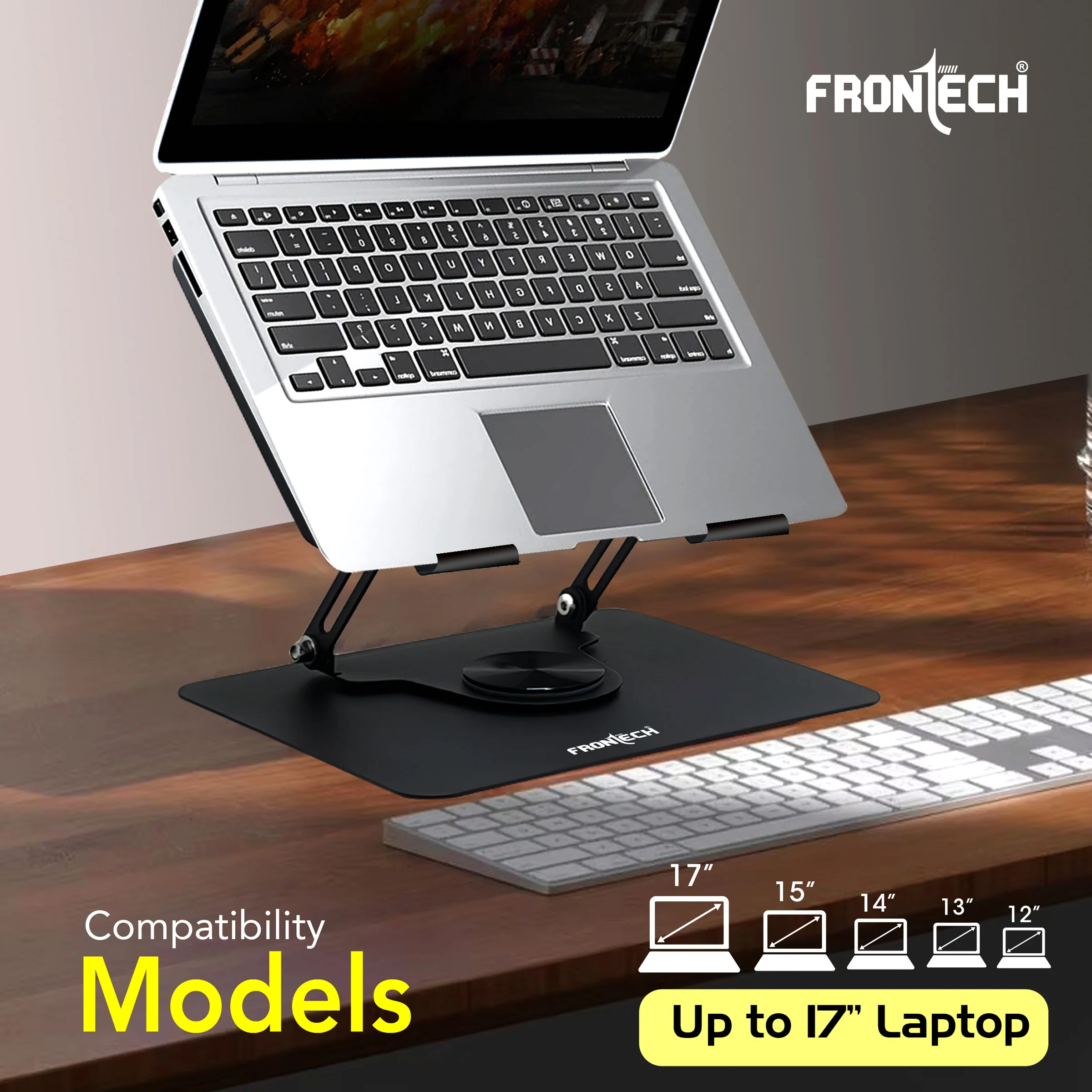 Frontech 360° Rotatable Laptop Stand for Up to 17" Laptops (CP-0009) - Image 5