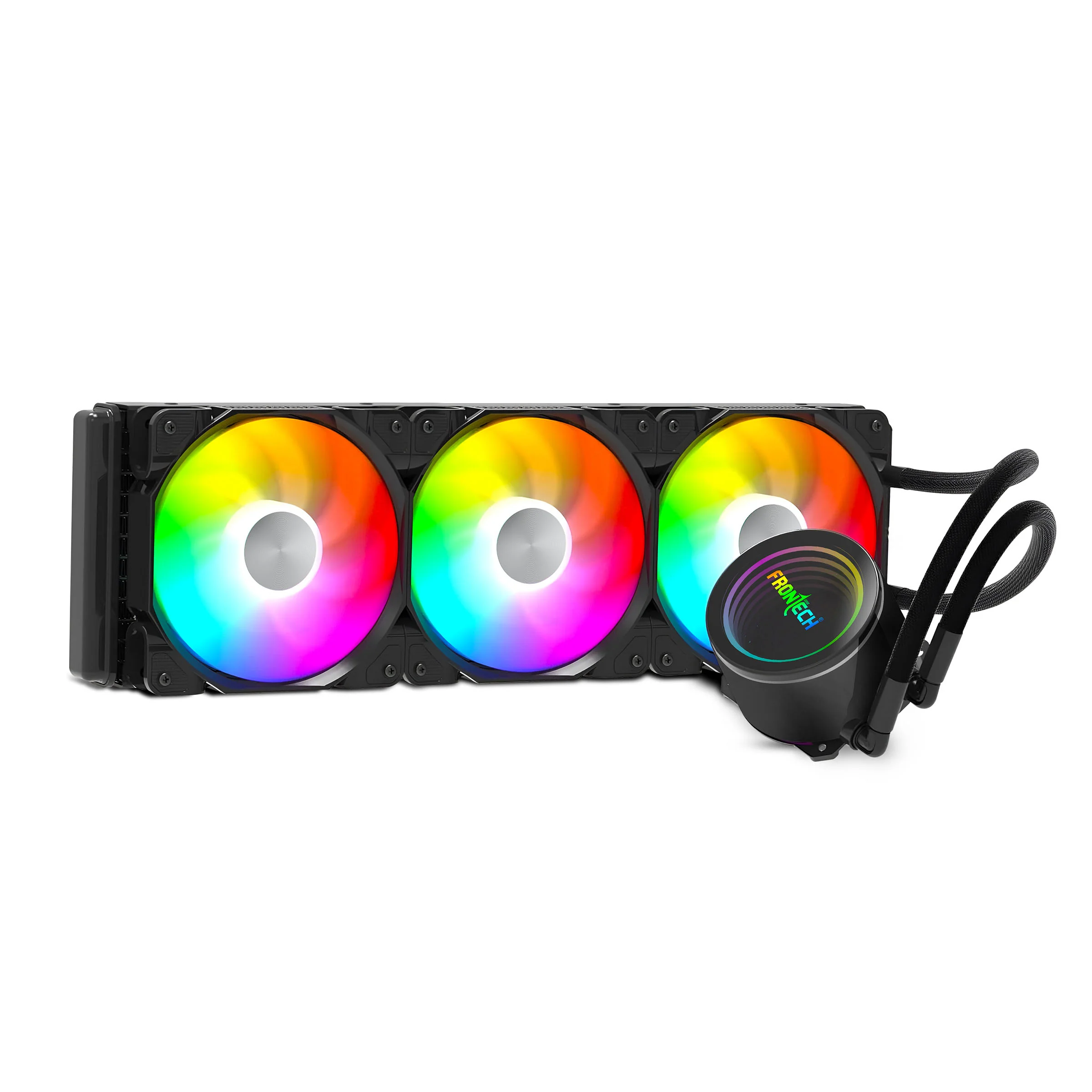 Frontech 360mm AIO Liquid Cooler | ARGB Sync | 1800 RPM PWM Fans | Supports Intel LGA 1700/1200/115x, AMD AM4/AM5 | 1 Year Warranty (CPF-0010)