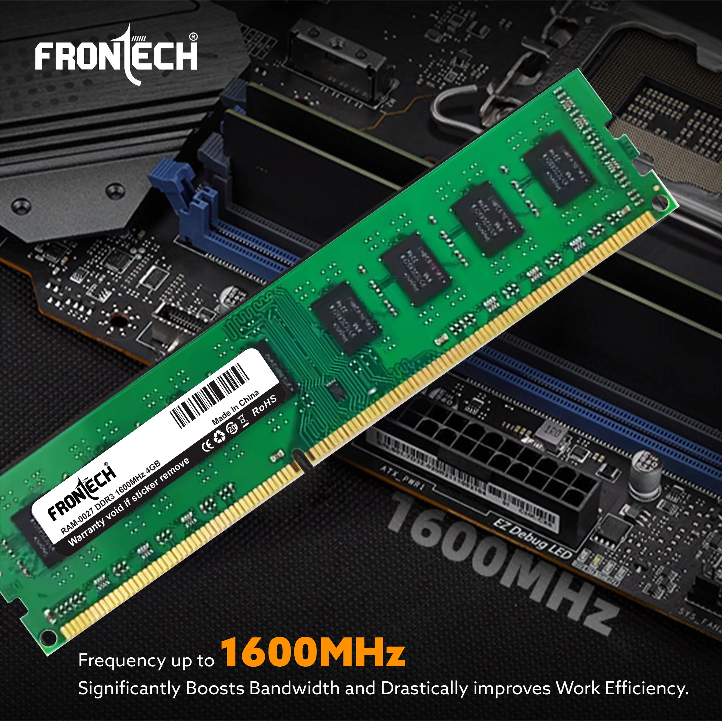 Frontech DDR3 Desktop RAM | 1600 MHz | 240 PIN| LONG-DIMM | DDR3 8 GB PC SD RAM (RAM-0033) - Image 4