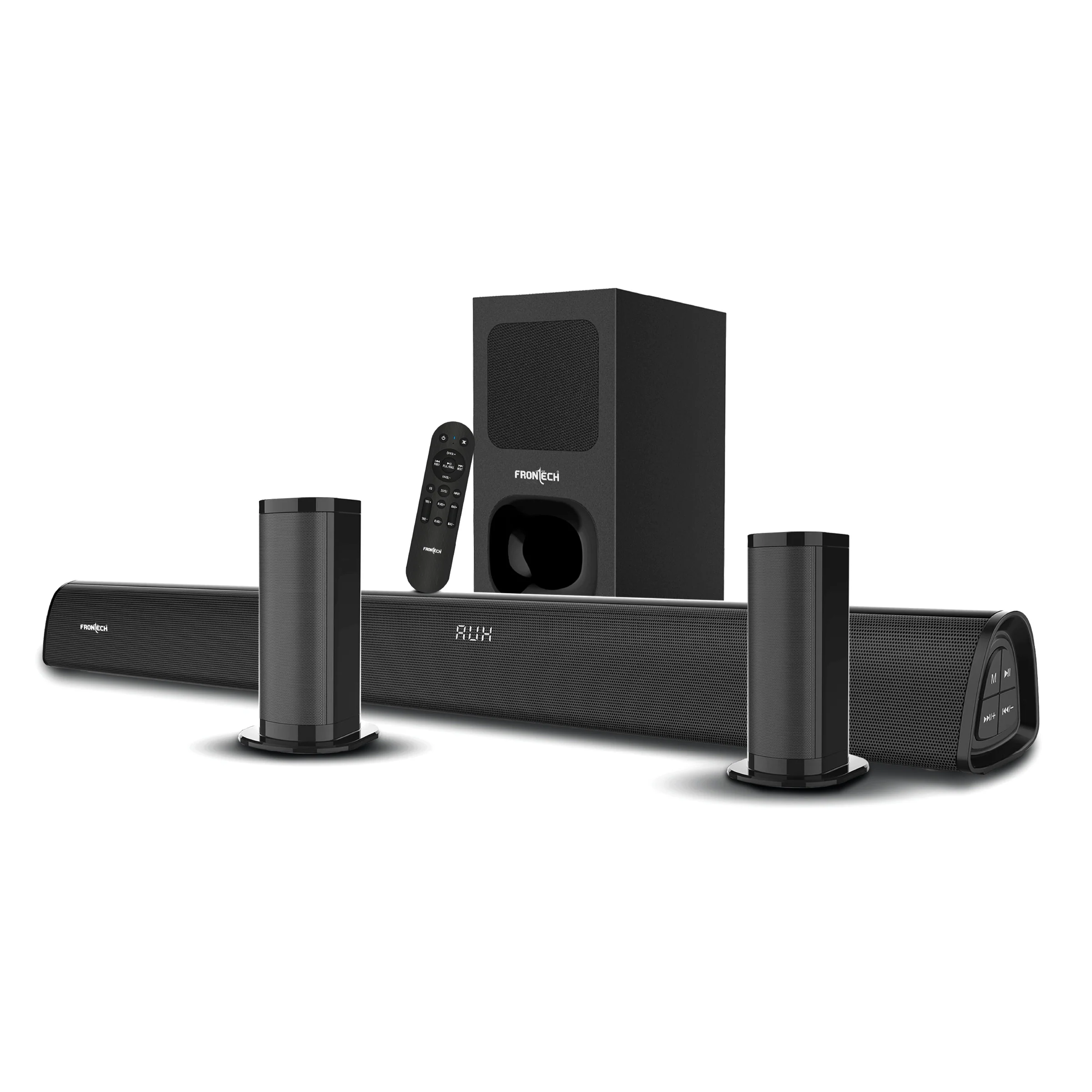 Frontech EchoMax-266 290W 5.1 Channel Sound Bar with Subwoofer | Home Theatre System for TV | Bluetooth, HDMI, AUX, USB | Wall Mountable | Deep Bass | Ideal for Movies, Music, Gaming (SW-0266)