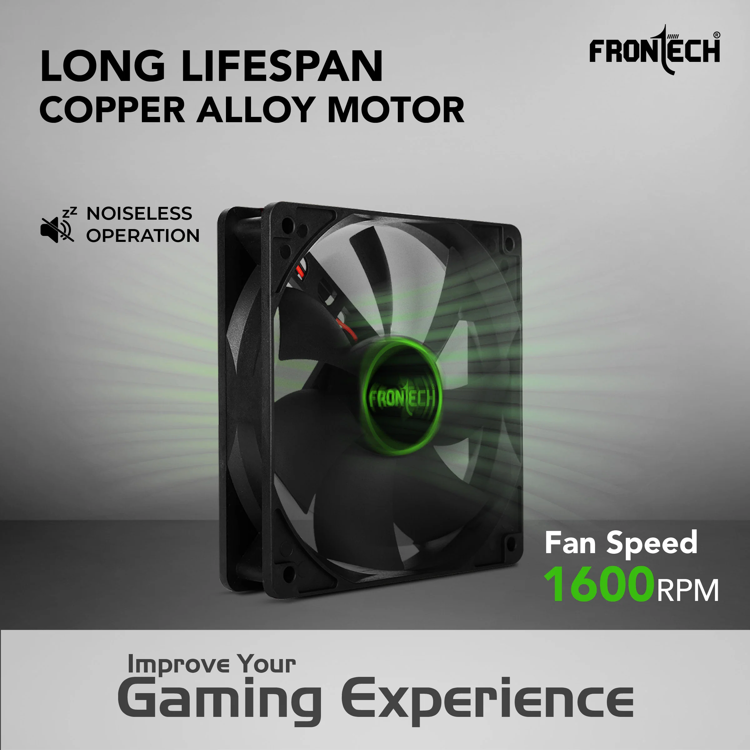 Frontech Gaming Case Fan | 120mm ARGB High Performance Fan | Super Cooling | Noiseless Operation | Hydraulic Bearing | 4-Pin Molex | Universal Fit | 1 Year Warranty (CPF-0012) - Image 3