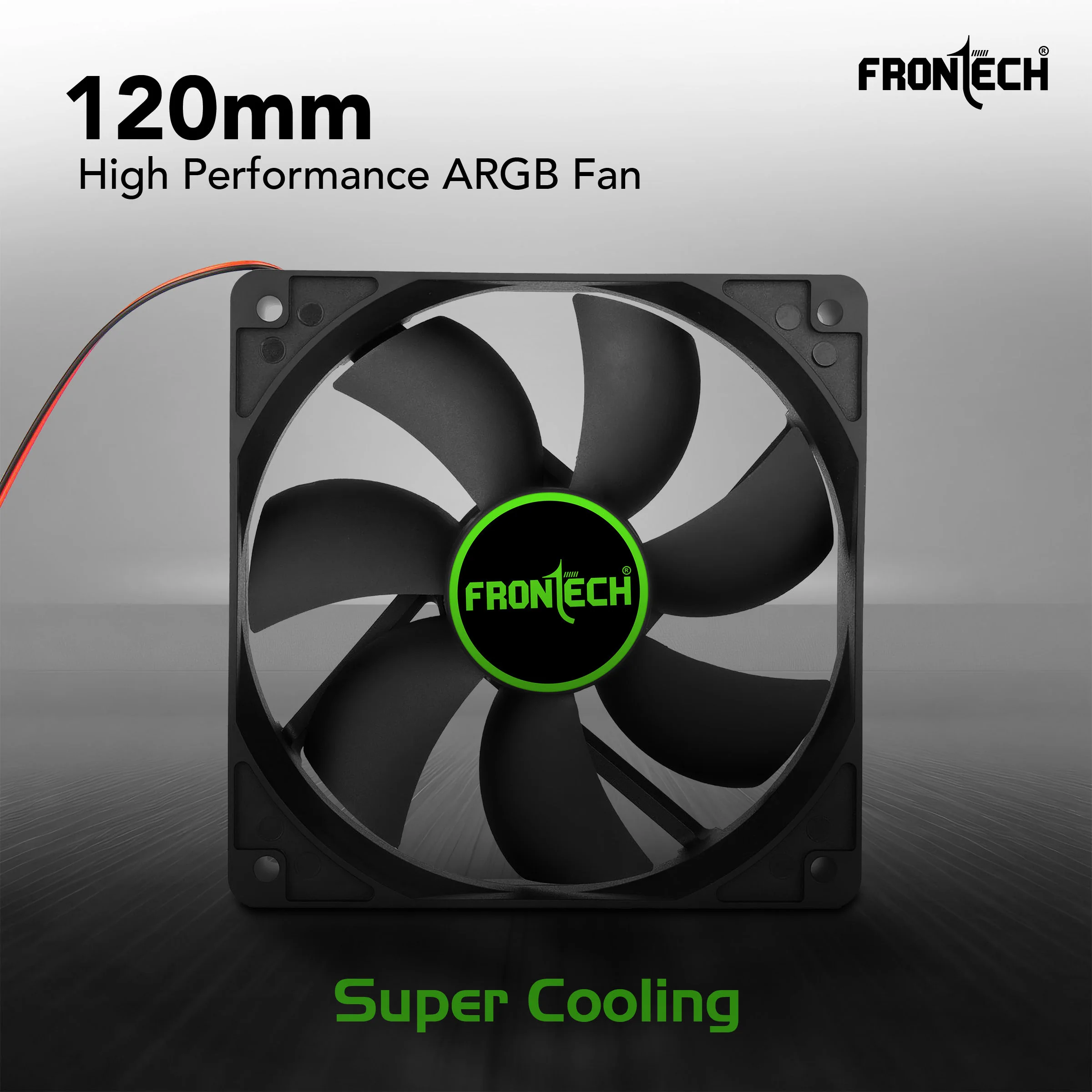 Frontech Gaming Case Fan | 120mm ARGB High Performance Fan | Super Cooling | Noiseless Operation | Hydraulic Bearing | 4-Pin Molex | Universal Fit | 1 Year Warranty (CPF-0012) - Image 4