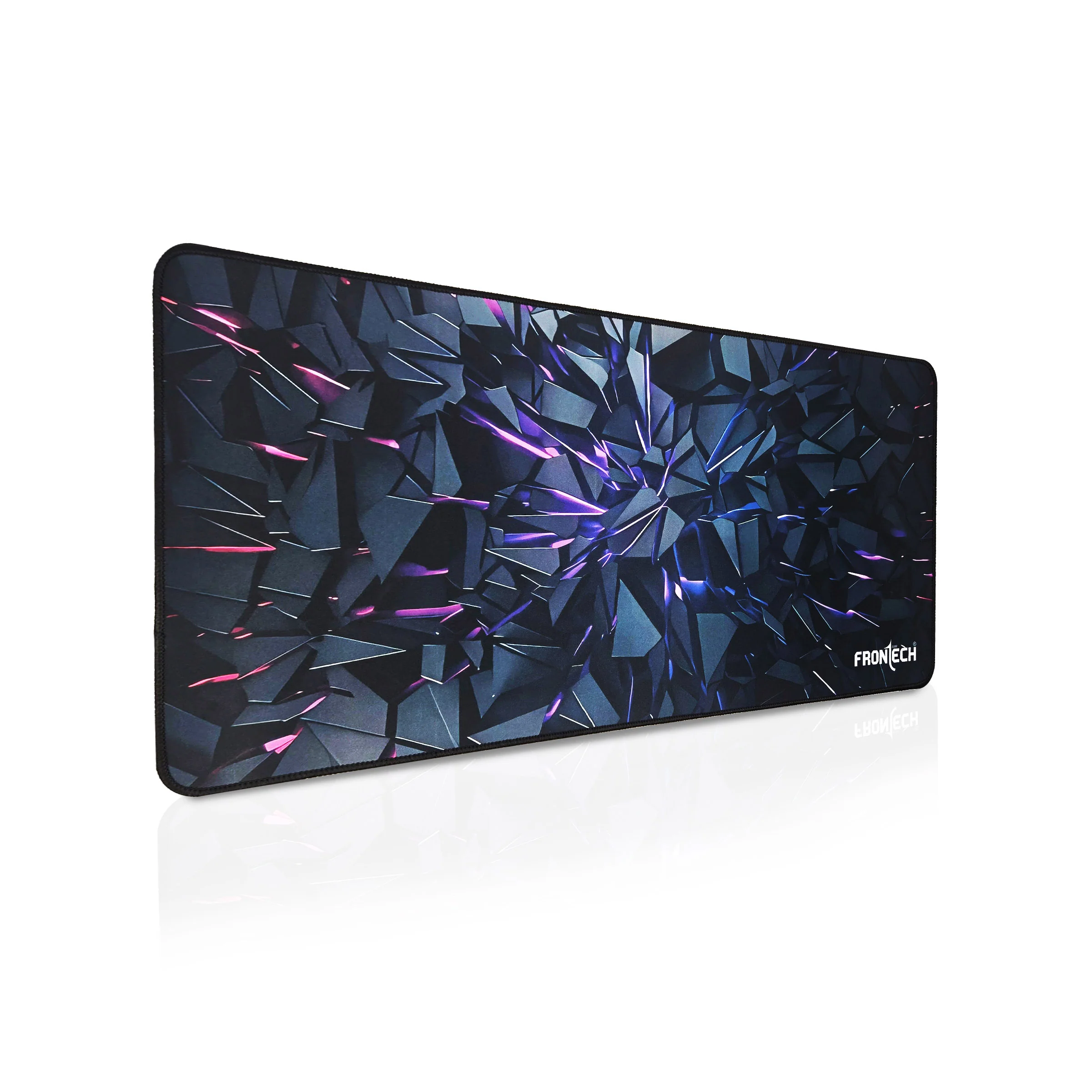 Frontech Premium Extended Gaming Mouse Pad | Anti-Slip Rubber Base | Water & Spill Resistant | Stitched Edges | Ultra-Smooth Surface for Gaming & Office (Black/Red) MSP-0060
